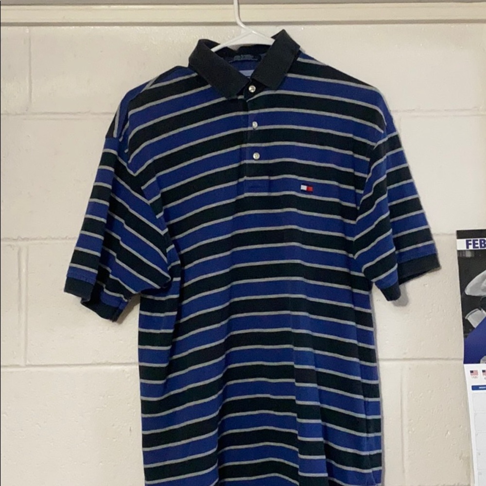 Vintage Tommy Hilfiger Blue Polo Men’s Medium - Picture 1 of 6